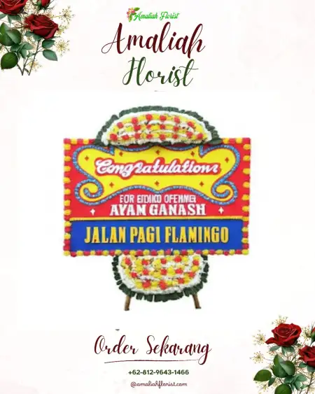 Sewa Papan Bunga Setapuk Kecil